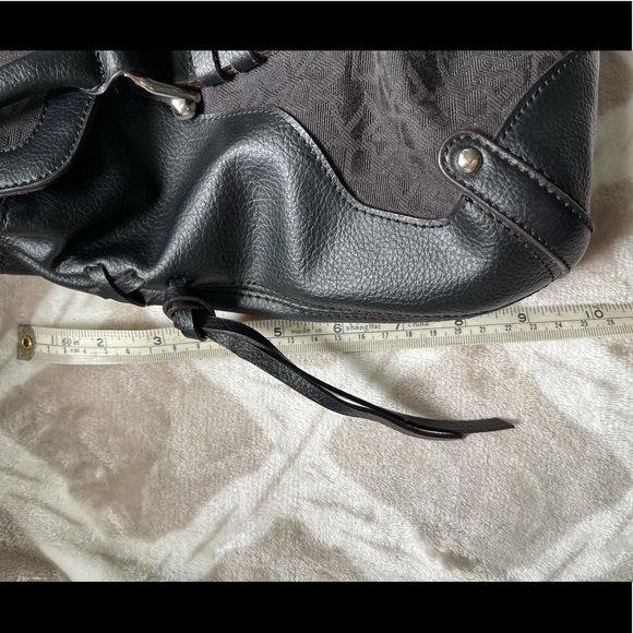 Donna Karan DKNY Monogram Canvas Leather Satchel - Picture 11 of 13